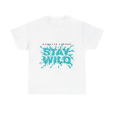 Stay Wild Heavy  Unisex Cotton Tee - Extreme Dirt Bike Champion Shirt